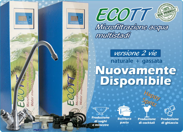 Microfiltrazione Acqua Multistadi Everpure 4C Depuratore Casa EcoTT